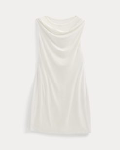Alternative view of Cowl Neck Mini Dress | Bone