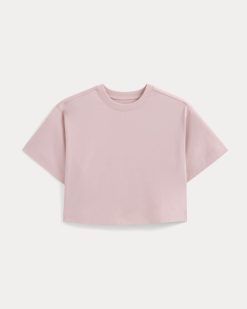 Alternative view of Forever Jersey Cropped Tee | Burnished Lilac