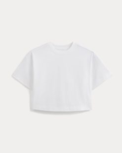 Alternative view of Forever Jersey Cropped Tee | White