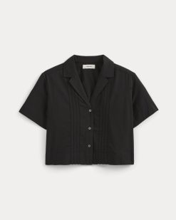 Alternative view of Cotton Gauze Resort Shirt | Black