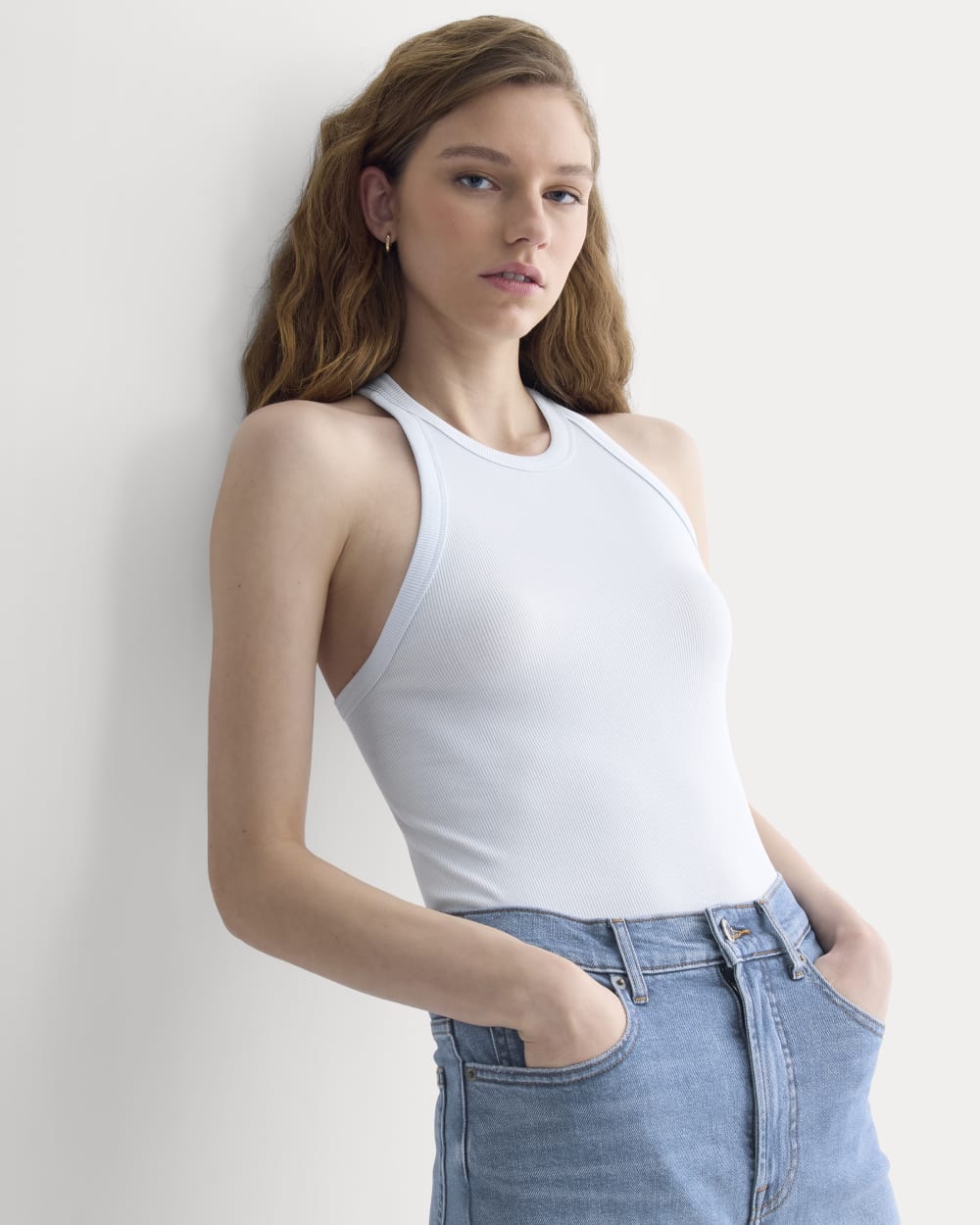 Luxe Rib Racerback Tank | Skywriting - Image 4