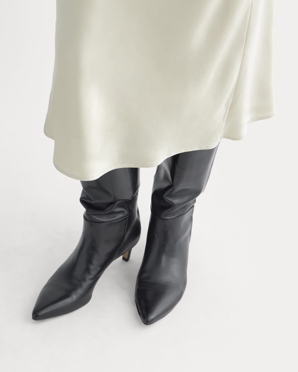 Slip Skirt in Silk Charmeuse | Peyote - Image 5