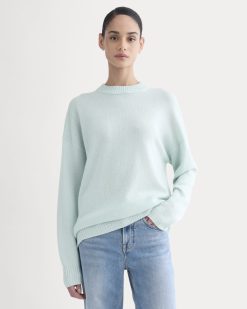 Cashmere Boyfriend Sweater | Chalk Blue