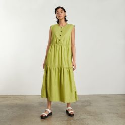 Alternative view of The Tiered Midi Dress | Pepper