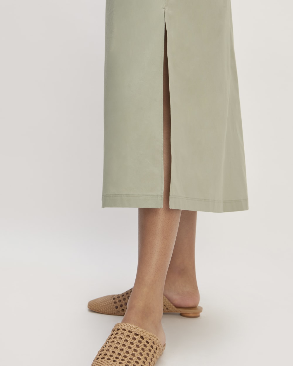 The Supima® High-Neck Riviera Dress | Sage Green - Image 5