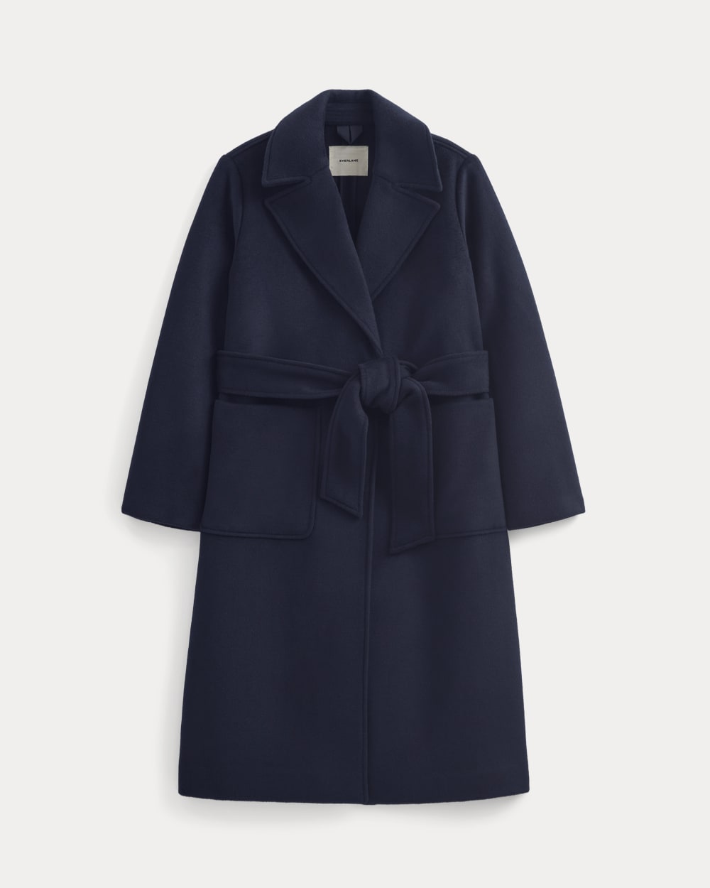 ReWool Belted Blanket Coat | Deep Navy - Image 2