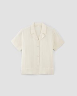 Alternative view of The Notch Shirt in Linen | Bone