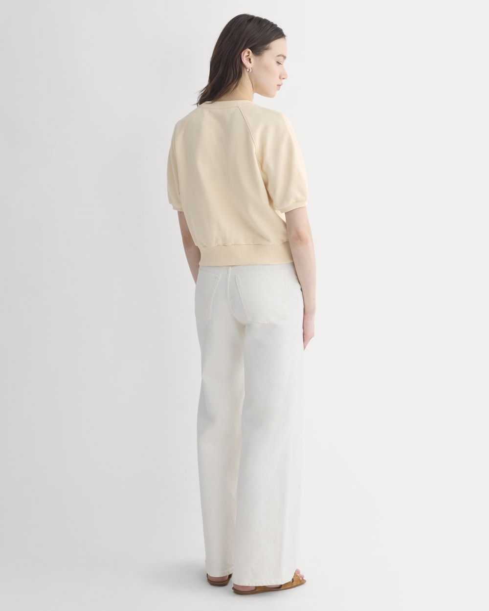 Lightweight Terry Blouson Short-Sleeve Crew | Parchment - Image 5