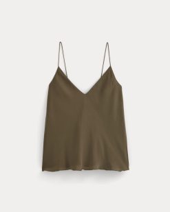 Alternative view of The Tie Back Cami in Washable Silk | Beech