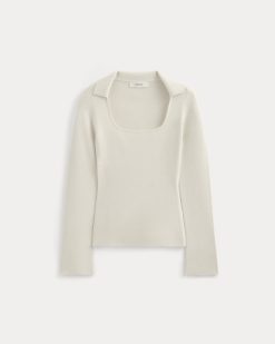 Alternative view of Knit Scoop-Neck Top | Birch