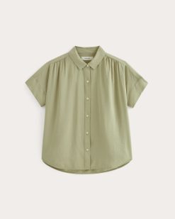 Alternative view of The Square Shirt in SoftLuxe | Eucalyptus
