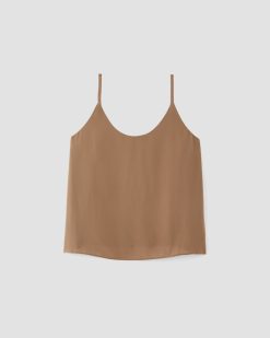 Alternative view of The Slip Cami | Carob Brown