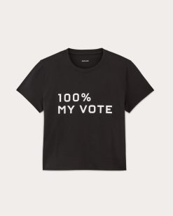 Alternative view of The Voter Tee in Essential Cotton | Black