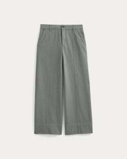 Alternative view of Seamed Wide-Leg Pant | Agave Green