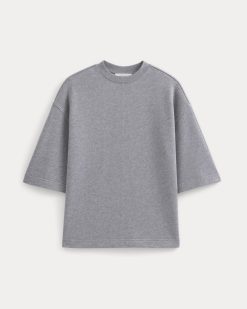 Alternative view of Lightweight Terry Oversized Tee | Vintage Heather Grey