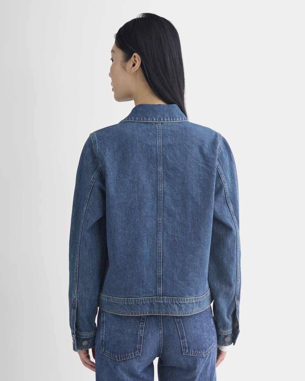 Denim Chore Jacket | Mid Indigo - Image 6