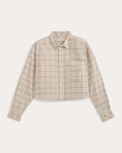Alternative view of The Way-Short Shirt in Silky Cotton | Plaid