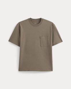 Alternative view of Oversized Midweight Tee | Deep Taupe