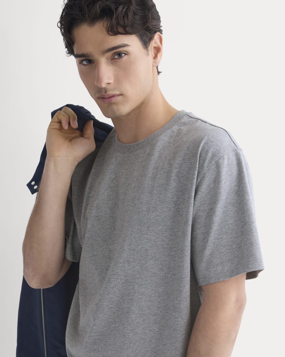 Archive Standard-Fit Cotton Crew | Vintage Heather Grey - Image 7