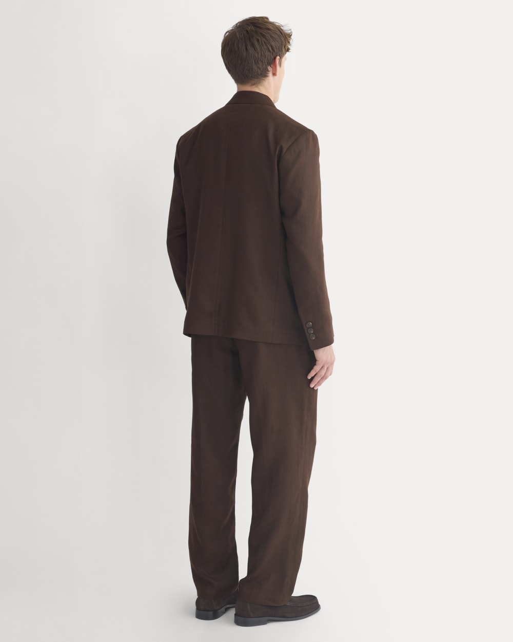 Soyeux Linen Blazer | Dark Brown - Image 4