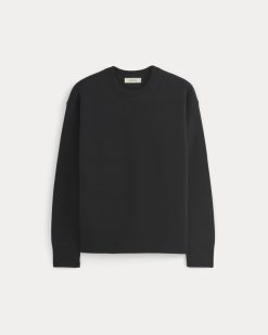 Alternative view of Luxe Merino Double-Knit Sweater |  Black