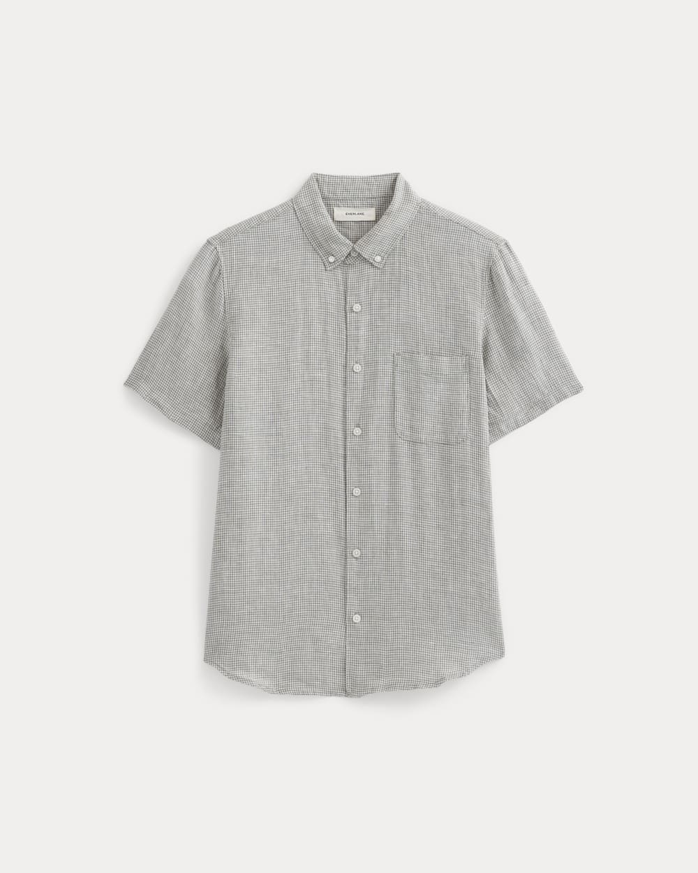 The Classic Short-Sleeve Shirt in Linen | Agave / Bone - Image 2