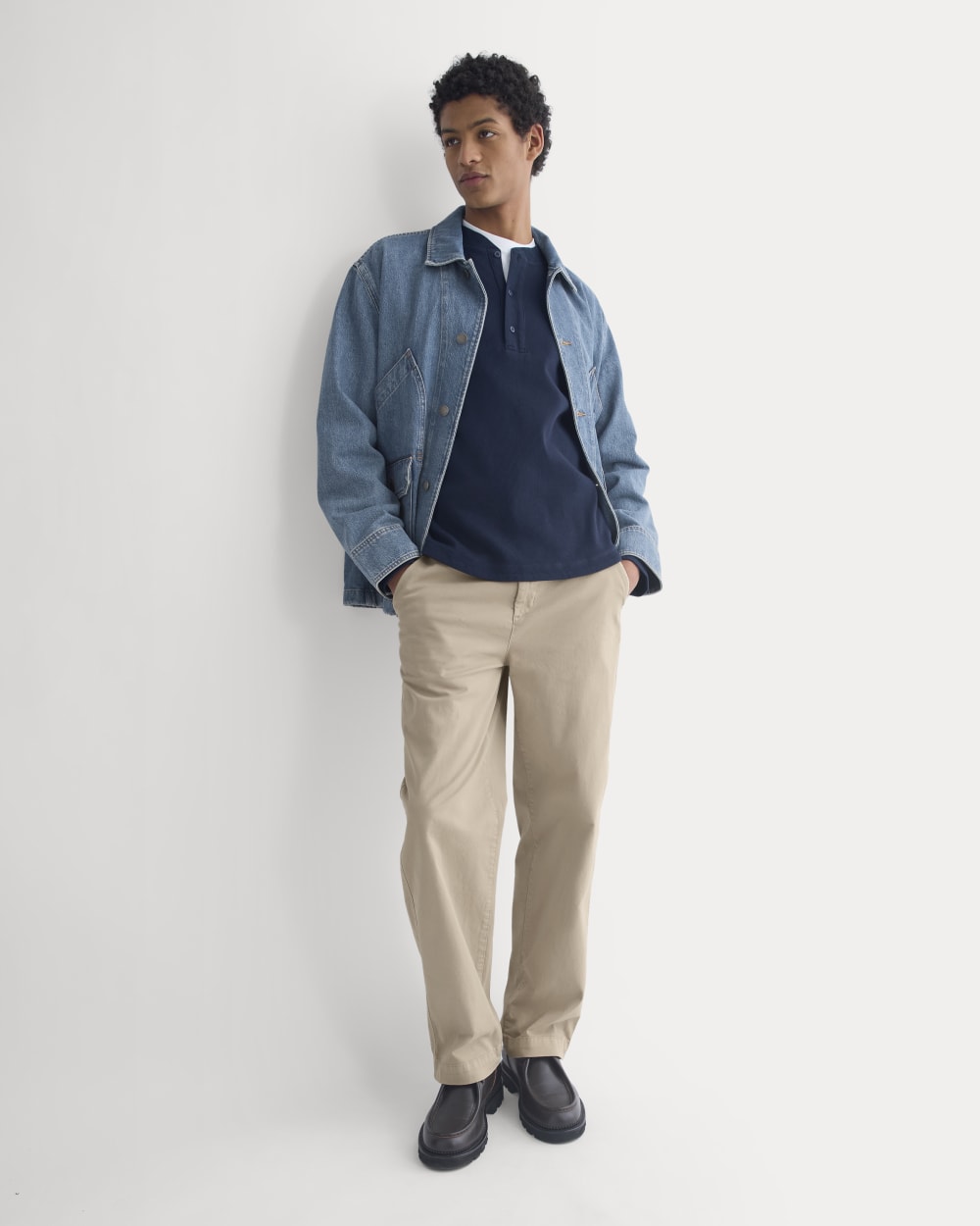 Relaxed Denim Barn Jacket | Robbins Indigo - Image 6