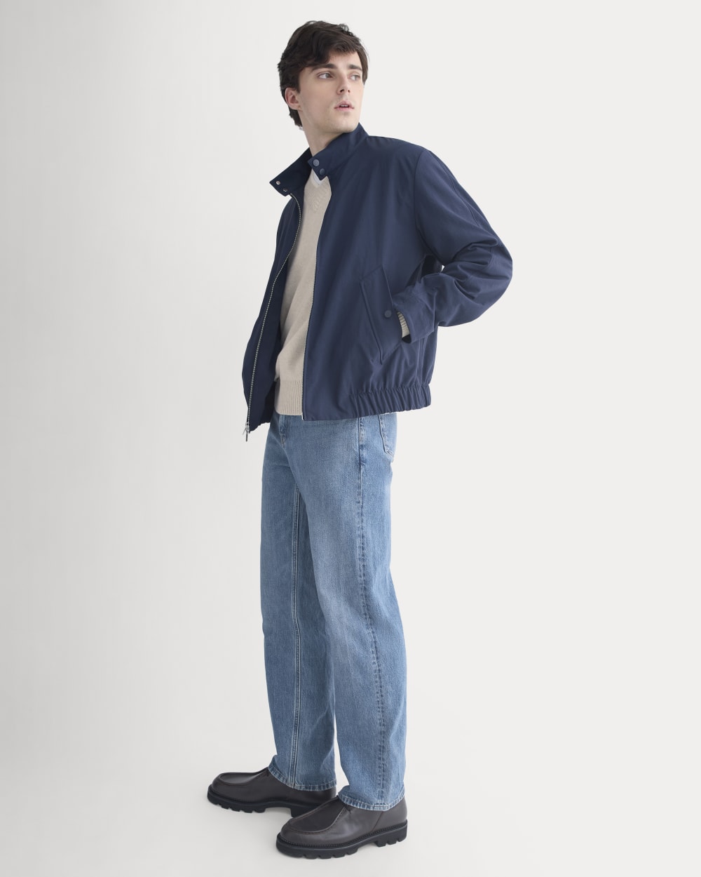 Re:Cycled Nylon Harrington Jacket | Deep Navy - Image 3