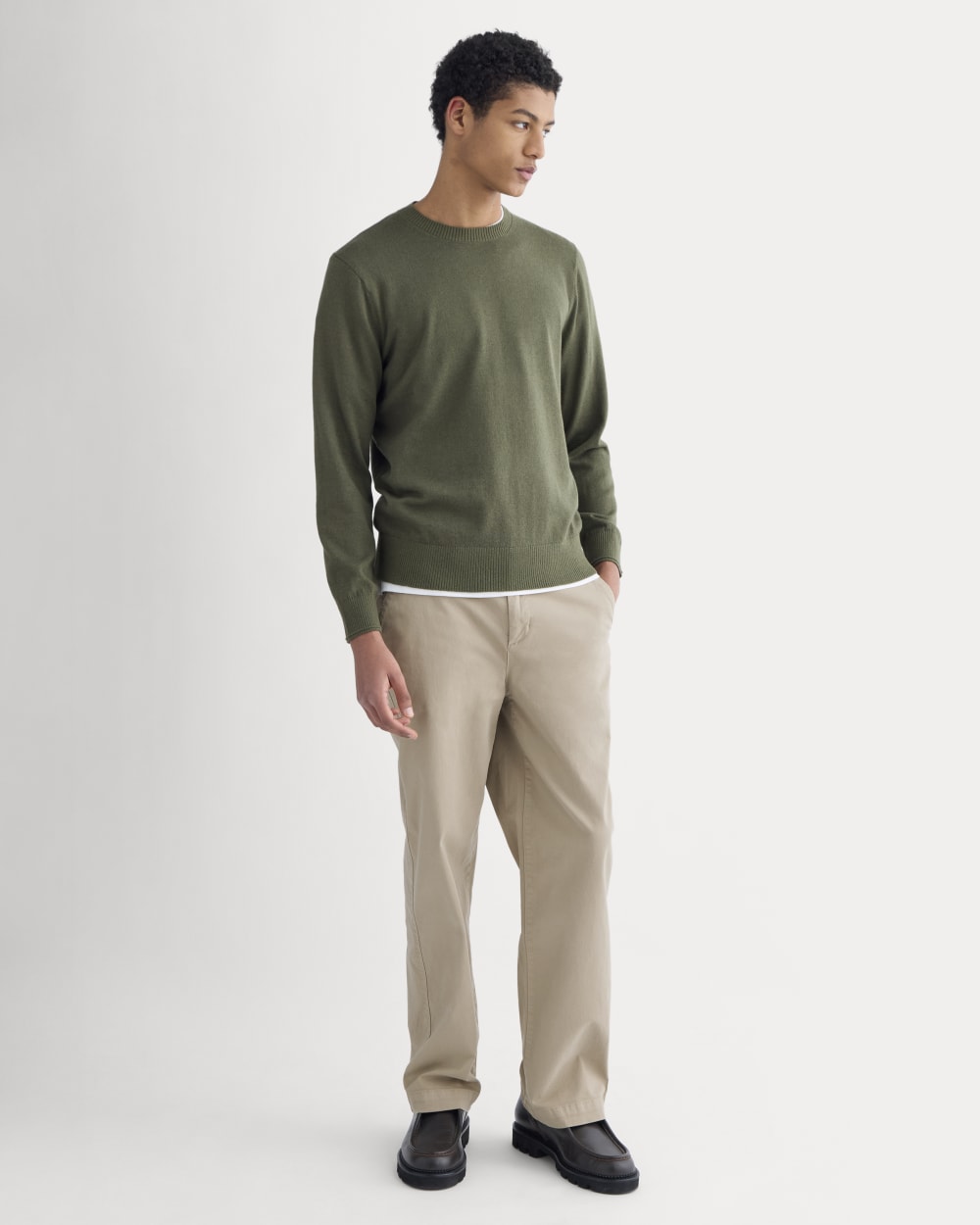 The No-Sweat Sweater | Uniform | Heathered Olive Night - Image 4