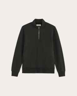 Alternative view of The Off-Duty Terry Quarter-Zip | Black