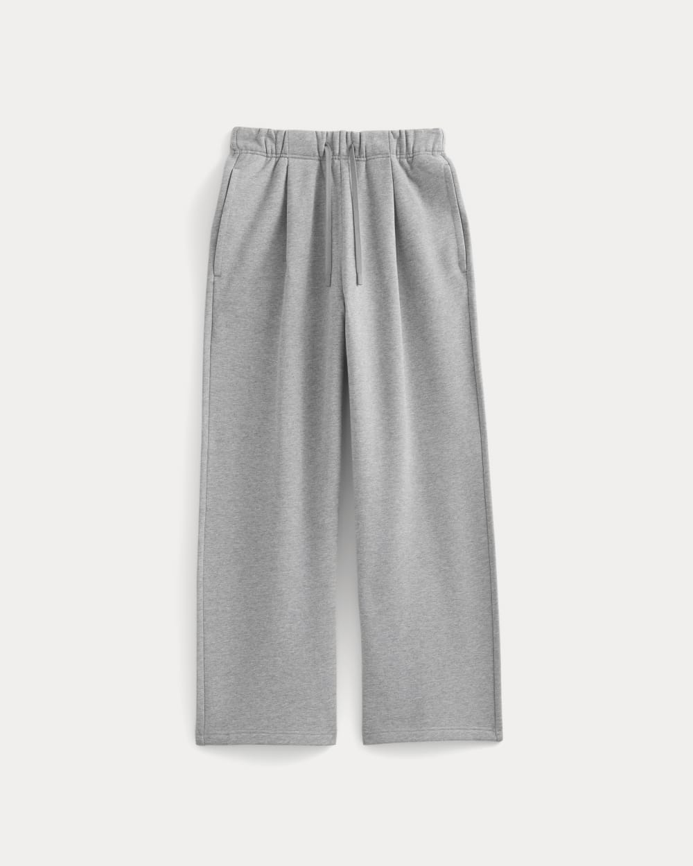 Luxe Fleece Pleated Sweatpant | Vintage Heather Grey - Image 2