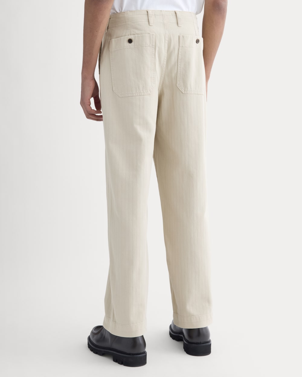 Relaxed Herringbone Fatigue Pants | Peyote - Image 6
