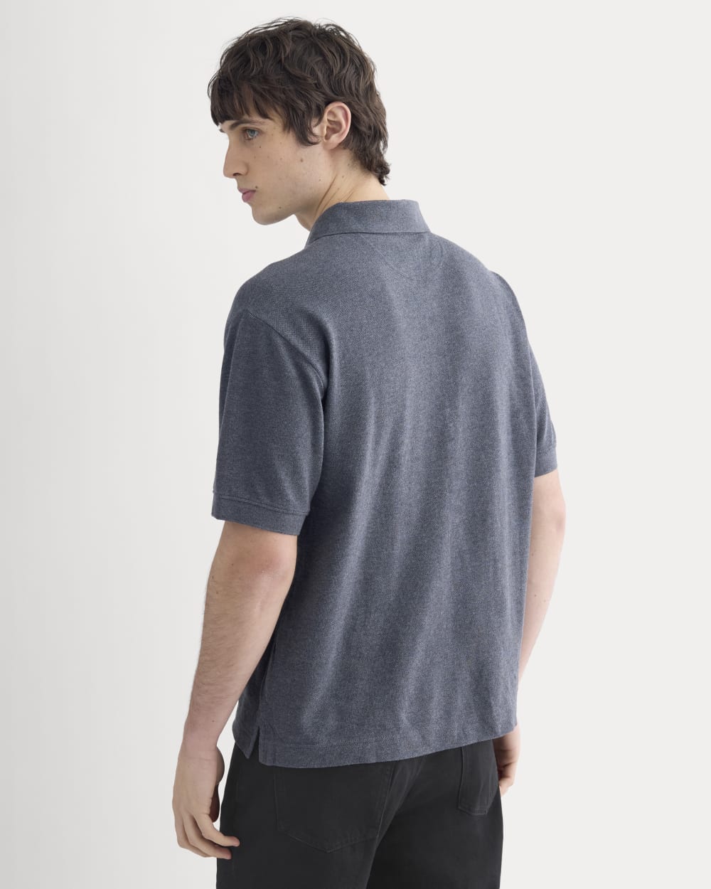 Classic Piqué Polo | Heathered Graphite - Image 5