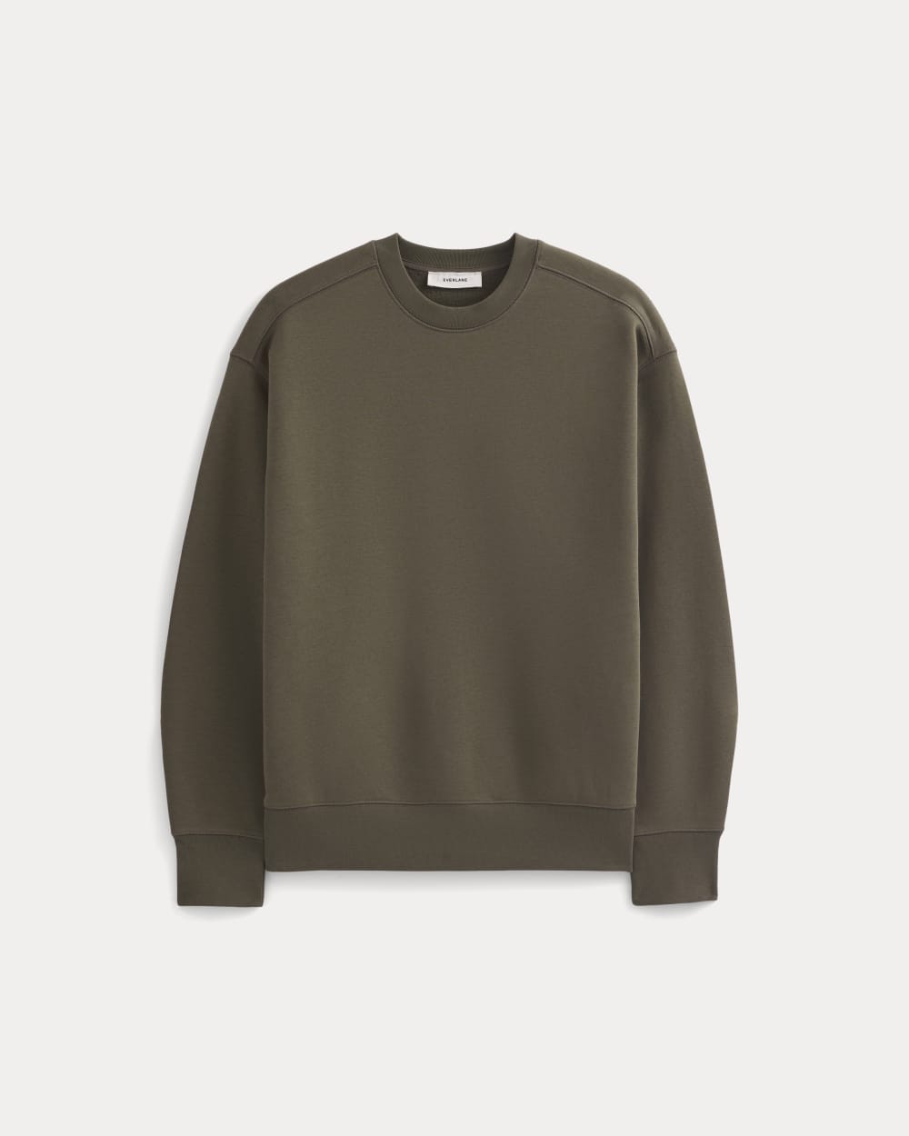 Luxe Fleece Crew Pullover | Olive Night - Image 2
