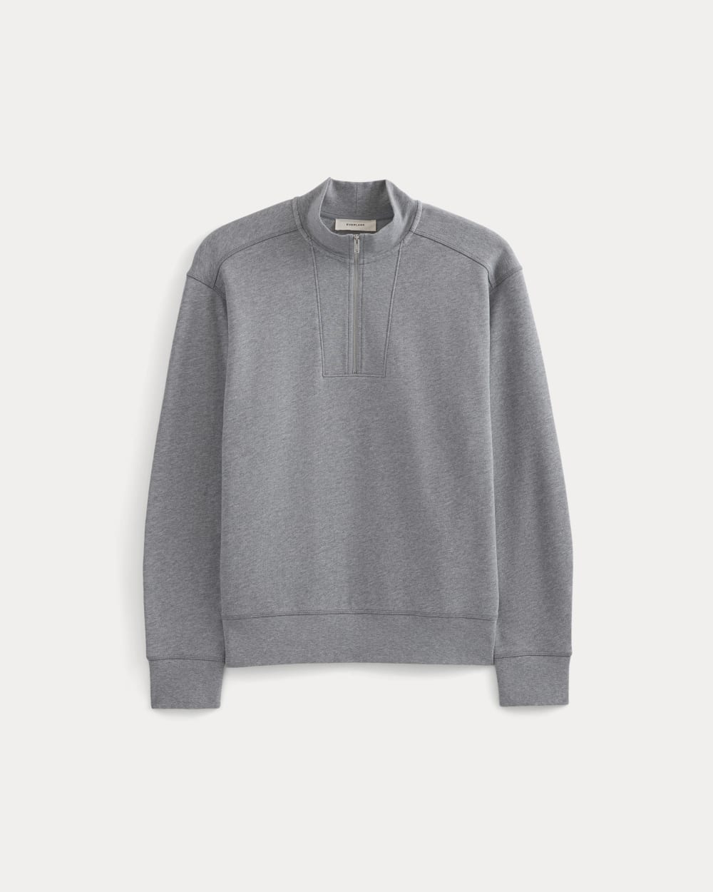 Lightweight Terry Zip Pullover | Vintage Heather Grey - Image 2