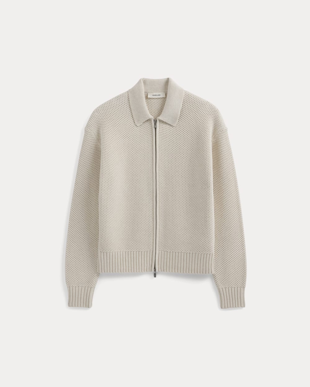 Honeycomb Sweater Jacket | Heathered Oat - Image 2