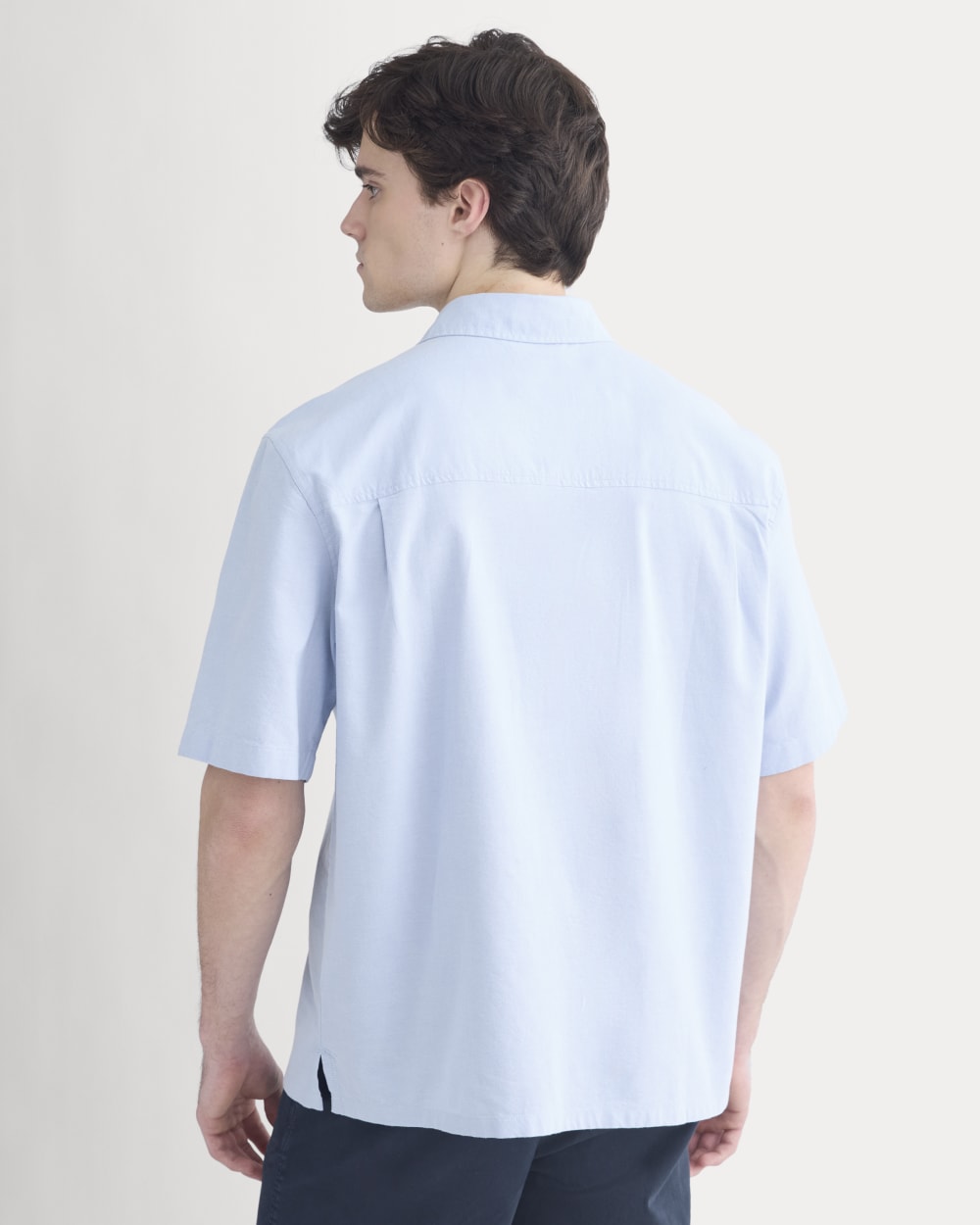Lightweight Short-Sleeve Oxford | Light Blue - Image 5
