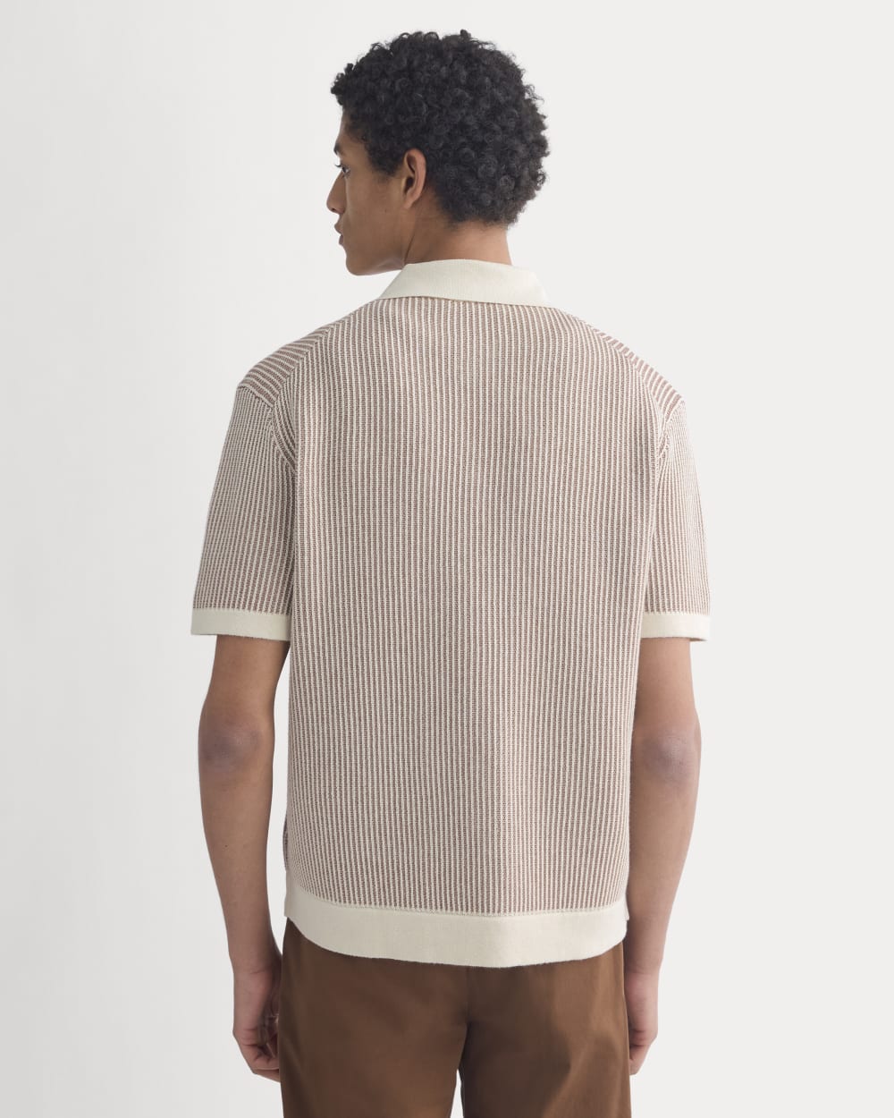 Button-Down Resort Polo | Birch/Brown - Image 6