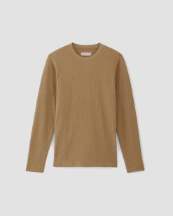 Alternative view of The Waffle Long-Sleeve Crew | Toasted Coconut