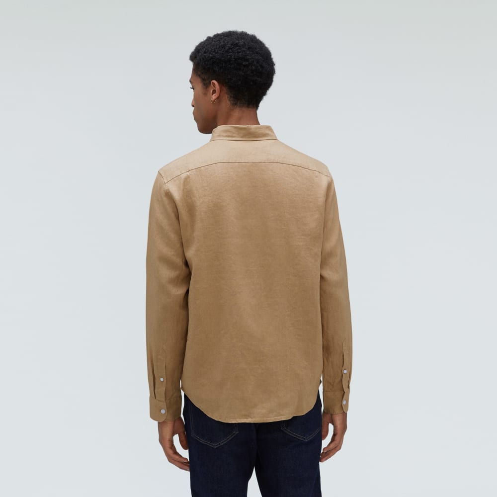 The Classic Shirt in Linen | Iced Coffee - Image 3