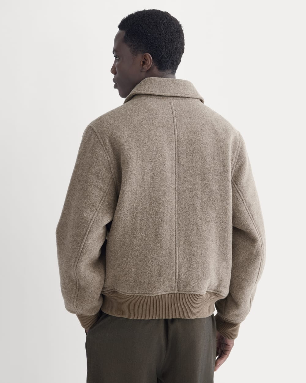ReWool Flight Jacket | Heather Taupe - Image 5