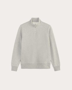 Alternative view of The Off-Duty Terry Quarter-Zip |  Heathered Grey