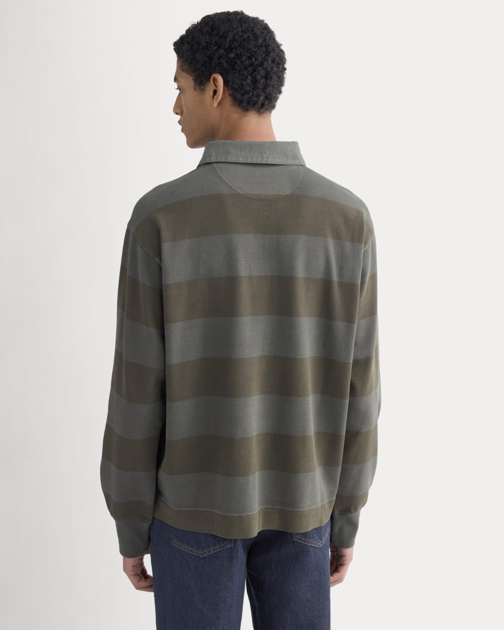 Vintage Rugby Pullover | Overdye Olive Night - Image 5