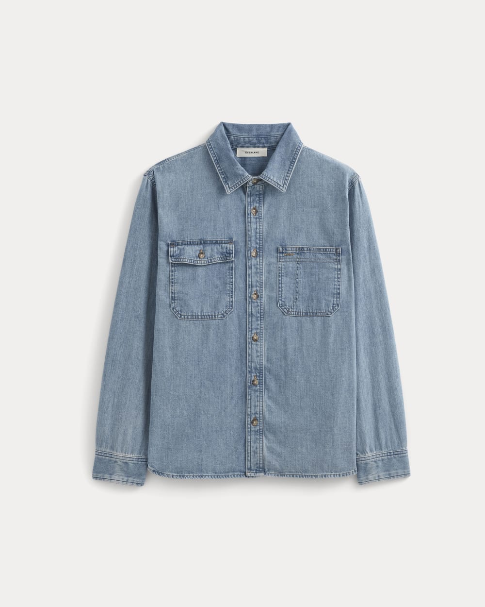 Denim Utility Shirt | Light Indigo - Image 2