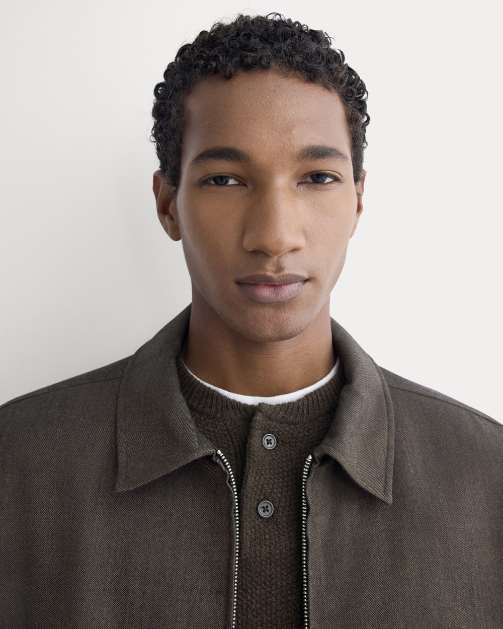 Tailored Zip Jacket | Heathered Fudge - Image 8