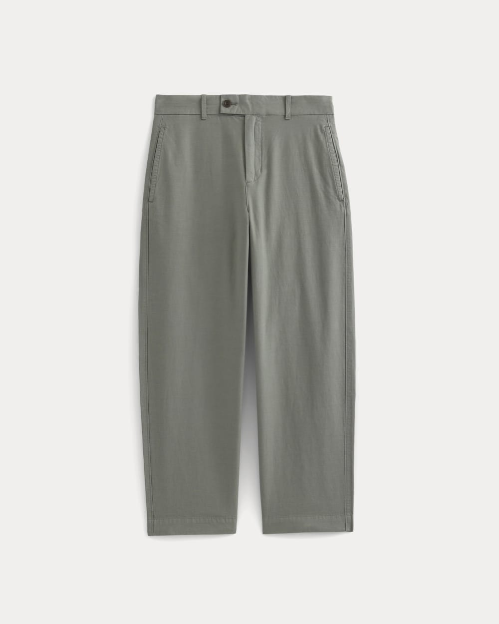 Cropped Slub Trouser | Agave Green - Image 2
