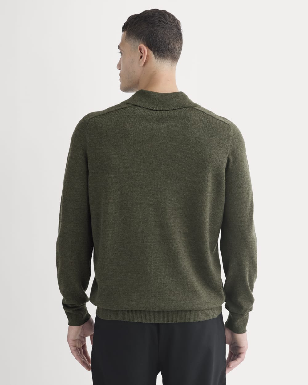 Ultrasoft Polo Sweater | Heather Beech - Image 5