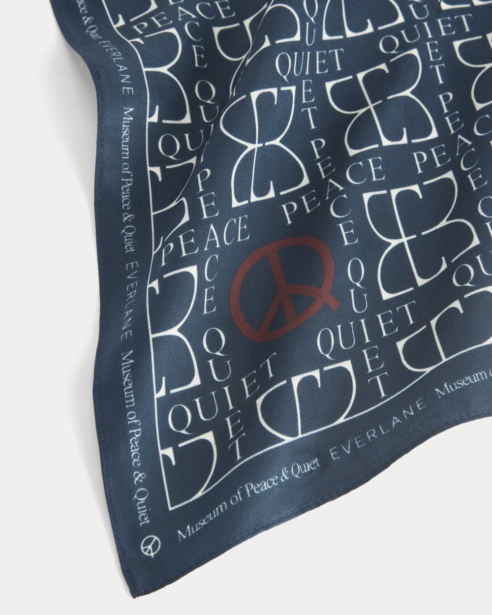 Everlane x Peace & Quiet Silk Bandana | Navy - Image 3