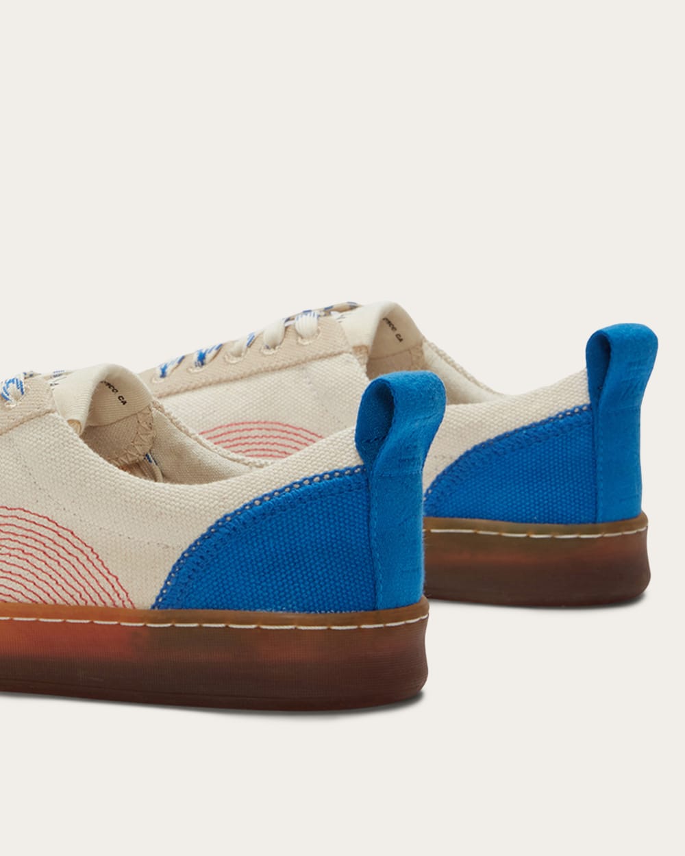 The Tread-Bare Sneaker | Canvas / Lapis Blue / Classic Red - Image 4