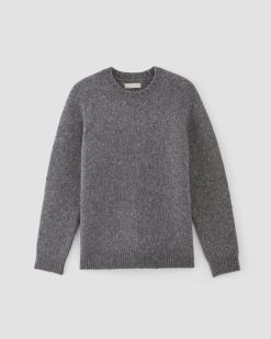 Alternative view of The Cloud Crewneck Sweater | Heathered Dark Charcoal